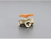 Rc1/2 Three Way Ball Valve (Brass) EA470GE-4