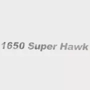 Lund Boat Decal 2108625 | 1650 Super Hawk Metallic Silver 18 1/2 Inch