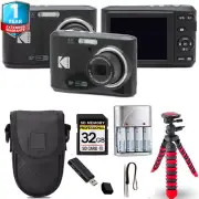 Kodak Pixpro FZ45 Camera (Black) + Tripod + Case+ 1 Yr Warranty