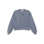 [Alexander Wang T] Alexander Wang T Logo-embossed Sweatshirt S BLUE