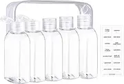 Travel Liquid Bottles | Portable Refillable Containers | 100ml Lightweight Leakproof Travel Size Bottles for Shampoo Conditioner Cosmetics