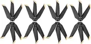 Three-Blade Propeller Light Weight Quick Release Props Blade Replacement Wing Fans Parts Accessories, for DJI Air 2/Air 2S Drone Drone Propellers (Size : 4 Pair Black)