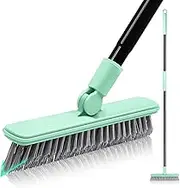 DALIPER Grout Brush for Tile Floors, Swivel Shower Broom Scrubber with 50 Inches Long Handle for Cleaning Bathroom Gaps Baseboard Corner Nooks Crannies