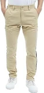 [アドミラル] Admiral Golf Men's Mini Dot Air Side Tape Tapered Golf Pants, Beige, M