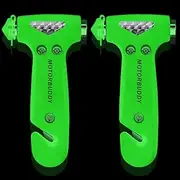 2-Pack Car Safety Hammer, Auto Emergency Escape Hammer with Window Breaker and Seat Belt Cutter, Emergency Escape Tool for Car Accidents, Glow in The Dark