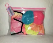 Girls Face Mask Set with Hair Ties Cloth Face Mask Cotton Reusable Washable