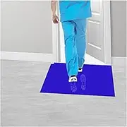 Sticky Tac Mats Adhesive Floor, Thicked 300 Sheets Sticky Mats, 10 Packs Tacky Adhesive Floor Mats for Cleanroom Laboratory Hospital Construction,Removes Dirt Dust Debris Sand Hair(45x60cm/17.7x23.6in