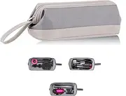 Heatunk for Dyson Hair Styling Tool Travel Case: Protective Storage Bag for Hair Dryer, Styler, and Straightener (Grey)