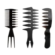 Barber's Hairdressing Comb Multi-purpose Detangler Comb Set Of Four