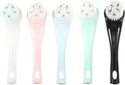 MUCKLILY 5Pcs Soft Facial Cleansing Brushes Detachable Face Scrubbers for Deep Skin Cleaning Exfoliation Practical and Portable Facial Tools for Skin Care Routine