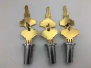 Gumball candy Machine 3 New Lock & Keys For Northwestern, Oak, Komet, Eagle