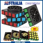 4 Layer Metal Grinder Zinc Alloy Herb Tobacco Smoke Crusher Spice Hand Muller AU