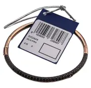 NWT Swarovski Silk/Pro S Blue Stone on Rose Gold Plate Bangle Bracelet 5032849