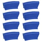 8pcs Silicone Assist Hot Pan Handle Holder Skillet Handle Cover Pot Holder Blue