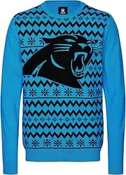 NFL Winter Sweater Xmas Knit Pullover - Carolina Panthers - XXL