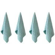 4PK Tommy Bahama 40.6x76cm Washed Pebble Bathroom Hand/Face Towel Ice Blue/Aqua