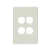 DETA Antique White S-Line 4 Gang Switch Cover Plate