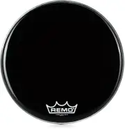 Remo Powermax Ebony Crimplock Bass Drumhead - 22 inch (2-pack) Bundle