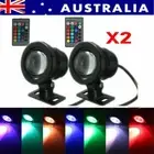 2PCS 10W RGB LED Light Fountain Pool Pond Spotlight Underwater IP65 Lamp Decor