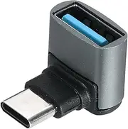 uxcell OTG Adapter, OTG Adapters OTG Cable USB C OTG USB C OTG Adapter Right Angled 90 Degree OTG Cable for Phone Laptop