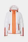 BOGNER Gracia-D Women's Hooded Down Ski White Jacket Full Zip Size 16 2XL $1,320