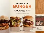 Rachael Ray autographed signed auto Book of Burger paperback cookbook Yum-o! JSA