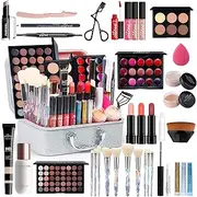 Professional Makeup Set,MKNZOME Essential Make Up Set With Make-up Bag Portable Travel Makeup Kit Birthday Xmas Makeup Gift Set Eyeshadow Palette Foudation Lip Gloss for Teenage & Adults