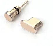 COMNESTBI 2pcs Earphone Jack Micro USB Port Dust Plug Set Compatible with Edge Honor Durable Design Easy Installation Storage