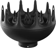 HAMRESO Black Orchid Hair Diffuser-for Blow Dryers with 1.75 to1.8 inch Diameter Nozzle Universal Hair Dryer Suitable for Blow Dryer, for Curly Hair and Natural Wavy Hair-Professional Attachment