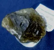Libyan Desert Glass Meteorite Tektite impact specimen( 1380 crt)BlackDark Green