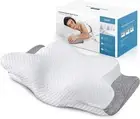 Adjustable Cervical Memory Foam Pillow - Orthopedic Contour Neck Pillow WHITE/GR