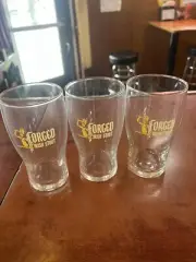 3 Forged Irish Stout Pint Glasses Glassware CONOR MCGREGOR GUINNESS UFC Fighter