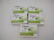 (5) Dove Cool Moisture Beauty Bar Soap Cucumber & Green Tea 3.17 Oz each