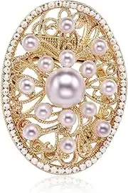 [Generic] Women Brooch pins Man-Made Pearl brooches pins,for Clothing Collar Scarf Accessories Brooch high-end Dual-Purpose Luxury Large Brooch Decoration Fashion brooches Made in China