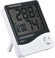 JSEIAJB Indoor Room LCD Digital Electronic Thermometer Hygrometer Measuring Temperature Humidity Meter Alarm Clock Weather Station