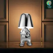 Silver Color Thinker Nightshade LED Desk Lamp With Touch Control Feature
