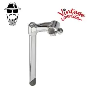 12" LONG GENUINE VINTAGE LOWRIDER STEEL STEM (SIZE 22.2MM) KP-2 IN CHROME.