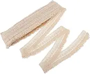 TEMPNAP Cotton Tassel Fringe Trim Wide Lace Decor for DIY Sewing Projects Sofa Cushion and Tablecloth Accessory Beautiful Embroidered Design