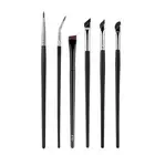 1/6Pcs Fine Angle Blade Eyeliner Brush Flat Precise Detail Brush Makeup Tool