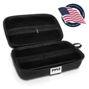 Pyle Fabric Travel Storage Organizer Case 2.7in x 7.2in x 3.6in for Microphone