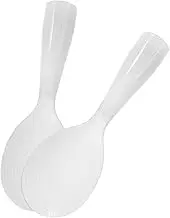 OKUMEYR 2pcs Reusable Rice Scooper Non Stick Rice Spoon Paddle for Home Kitchen Utensils Lightweight and and Dining