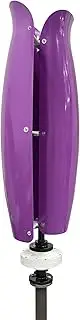 ZHOZHUT 3000W Home Wind Power Turbine Generator 12V / 24V / 48V Vertical Wind Turbine Maglev Wind Generator with MPPT Controller, Automatic Windward Adjustment for Outdoor, Highway,Purple,3000W24V