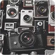 Square Magnetic Refrigerator Magnet Strong Cute Decorative Fridge Magnets Retro Cool Camera Collection Magnetic Fridge Sticker Whiteboard Magnets for Office Kitchen Home Decor