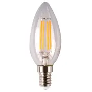 SAL LCA27E14D-C CANDLE 4W WW E14 ClearDIMMABLE 450 Lumens 240VAC 80CRI Sunny AustraliaLightingLEDlamp [LCA27E14D-C]