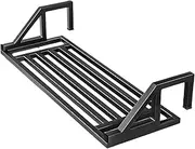 Civenhhd Telescopic Balcony Drying Rack, Balcony Drying Rack, Folding Drying Rack, Window Frame armrest, Balcony Storage Bracket, Balcony Towel Drying Rack (Fixed Length, Black，31.5in)