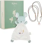Kaloo - Doudou Mouse + Bola Necklace Set - Ideal Birth Gift - Pregnancy Gift - Softness and Harmony from Pregnancy - Recycled Materials and Refined Design - Gift Box - K210014
