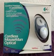 Logitech CORDLESS MouseMan Optical Works With Windows & Mac New Sealed Pkg
