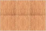 Generic Floor Mats 6 pcs Wood Grain 2.16 m虏 EVA Foam