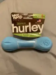 NEW West Paw Zogoflex Hurley Dog Toy Blue Small