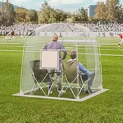VEVOR Sports Tent, 2-4 People, Instant Tent Shelter Weatherproof Pod, Outdoor Bubble Clear View Tent, Climate Canopy Shelter for Soccer, Football, Softball & Other Sporting Events, Parades, Fishing